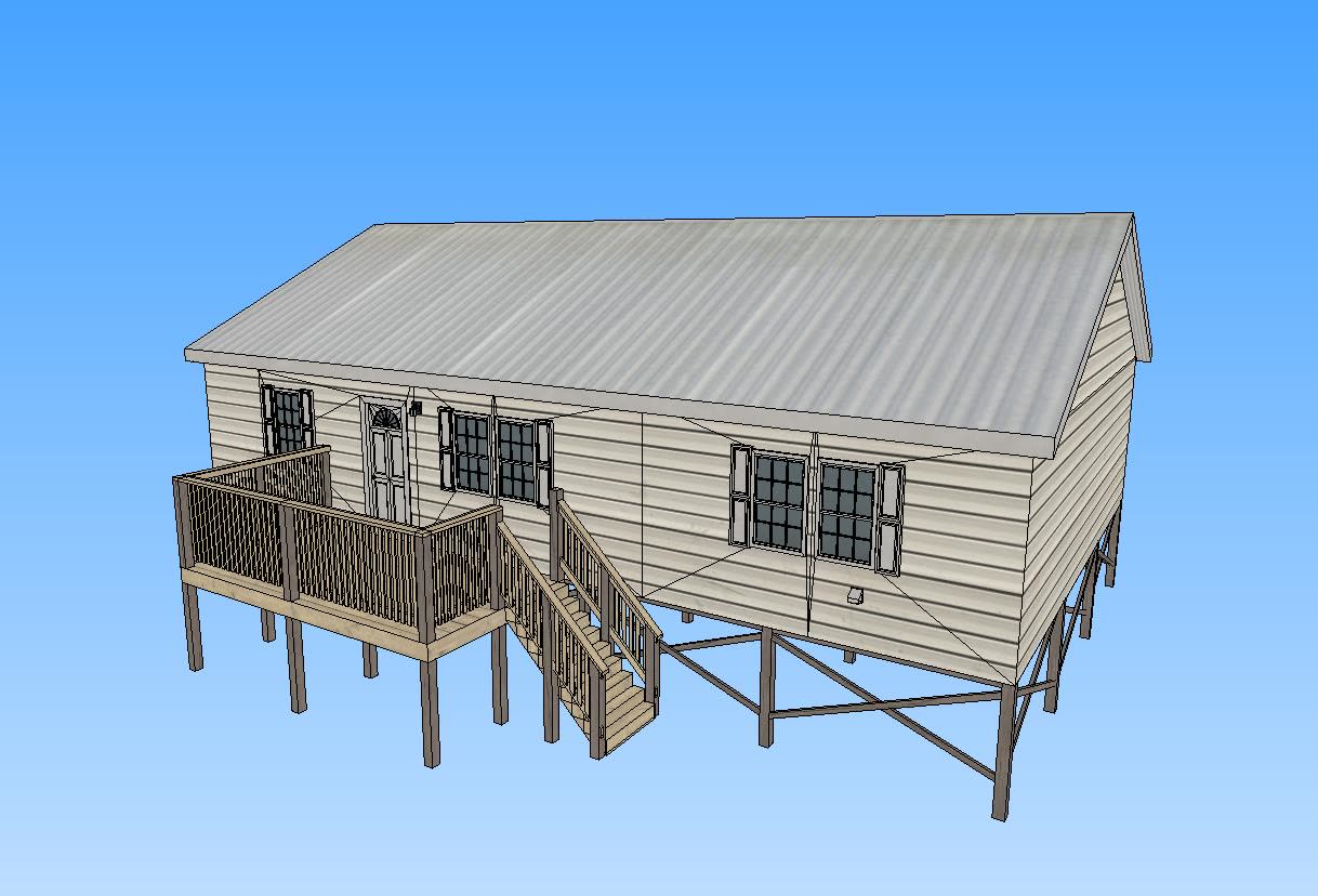 Site 1 — Beach hut (large)