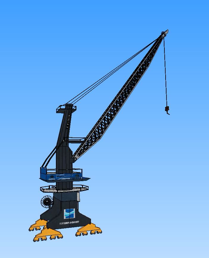 Liebherr LHM550 crane (moving model)
