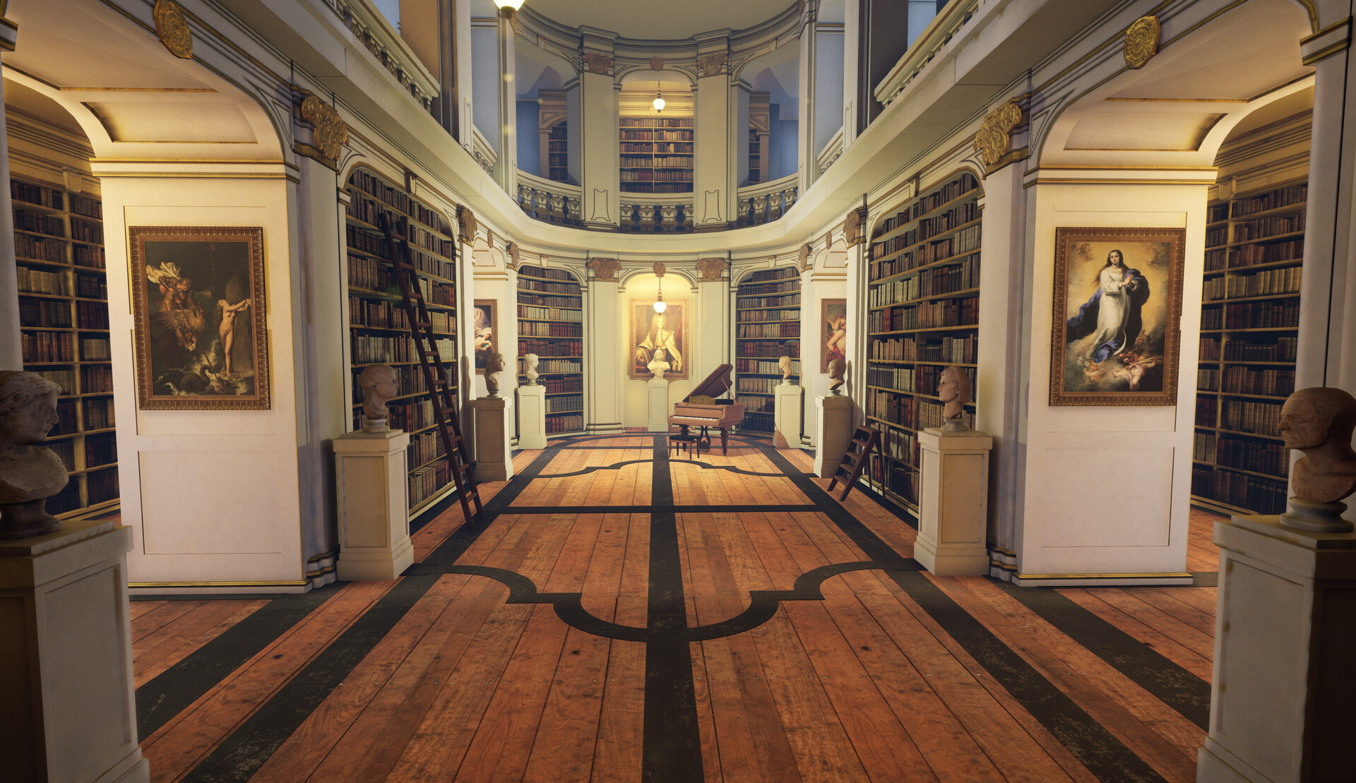 Duchess' Private Library — Unreal Engine interior still